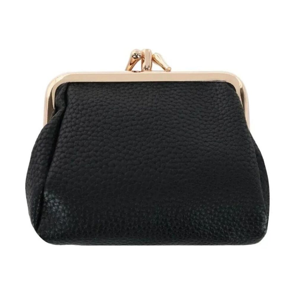 Julia Buxton Women's Premium Faux Leather Triple Frame Coin Purse Wallet
